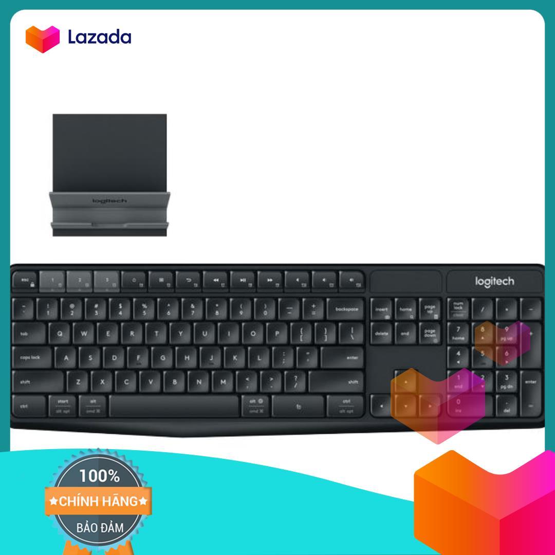 Bàn phím bluetooth + đế để điện thoại và tablet logitech k375s