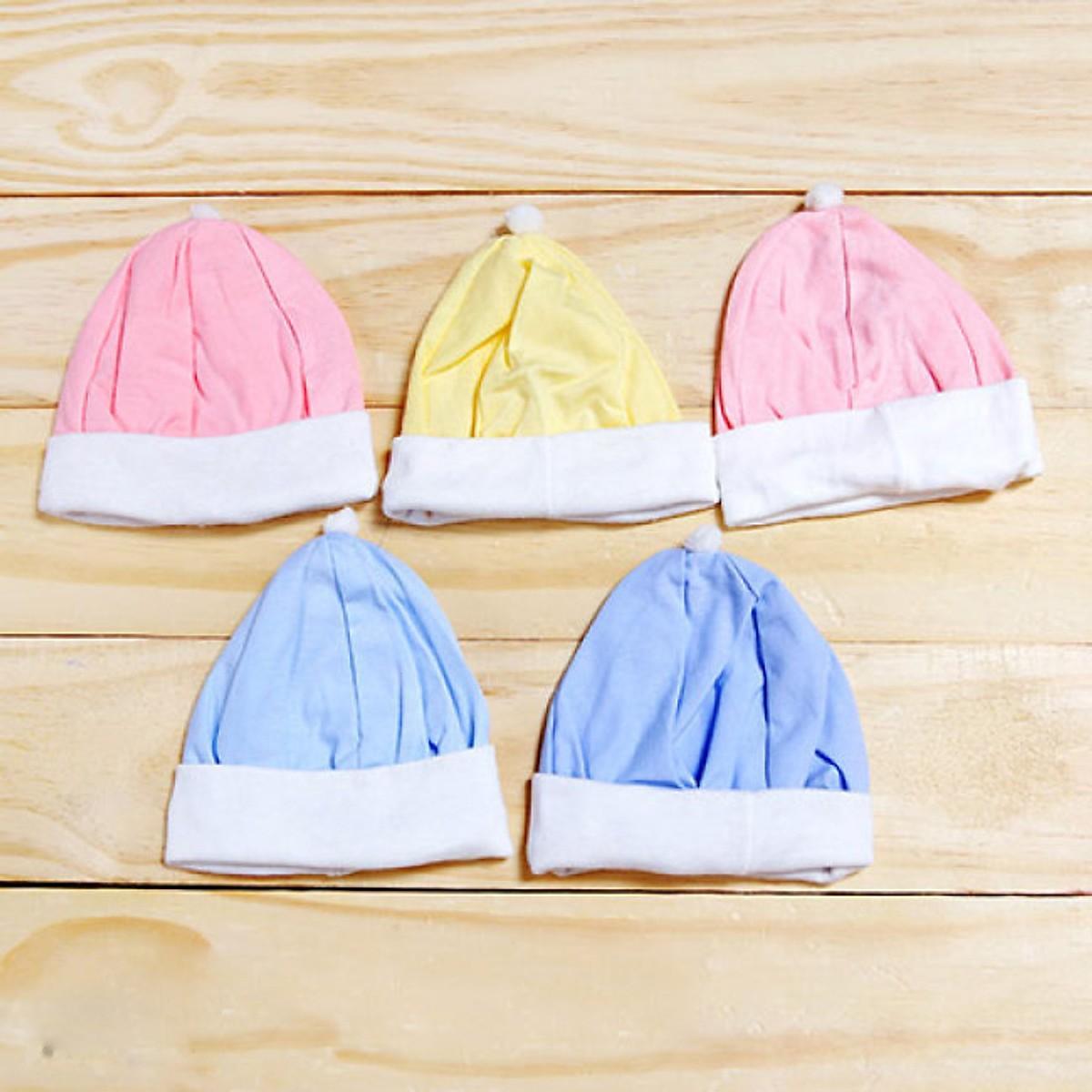 [HCM]Set 5 Mũ Bánh Tiêu Cho Bé - Giao Màu Ngẫu Nhiên