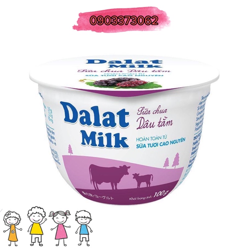 Sữa chua ăn dâu tằm dalatmilk 100gr