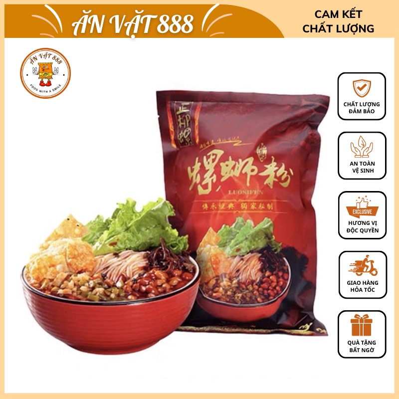 Bún ốc đỏ lý tử thất liễu châu chua cay - hương vị chua cay thơm nồng