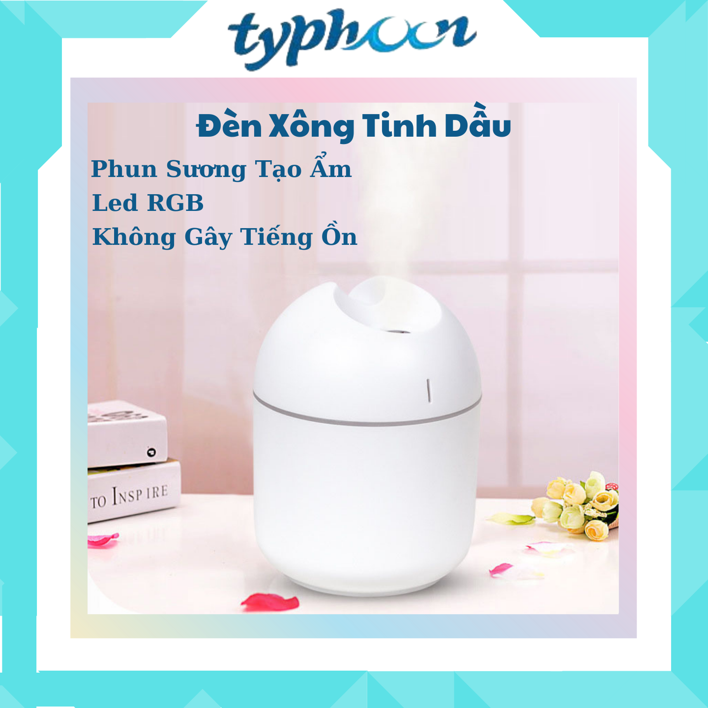 Máy phun sương tạo ẩm, máy xông tinh dầu mini dx05