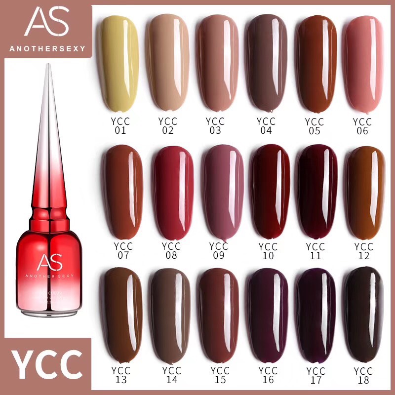 Sơn gel as mã ycc | chai đỏ, mua từ 20 chai tặng máy hơ gel