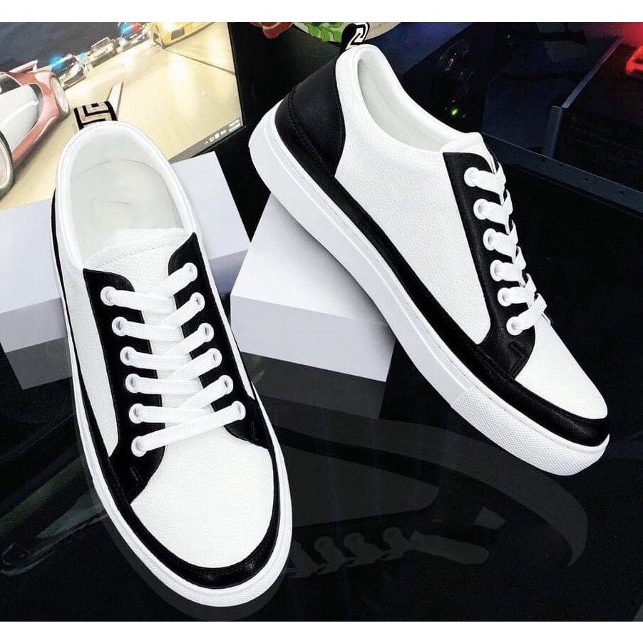 Freeship, Giày thể thao nam trắng,giày sneaker nam cao cấp (hot trend) mã TVD
