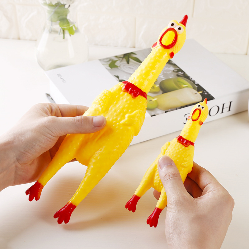GÀ BÓP Biết Kêu Shrilling Chicken, Phát Ra La Hét Tiếng Gà Ngộ Nghĩnh - Đồ Chơi Cho Chó Mèo - GDNC0376