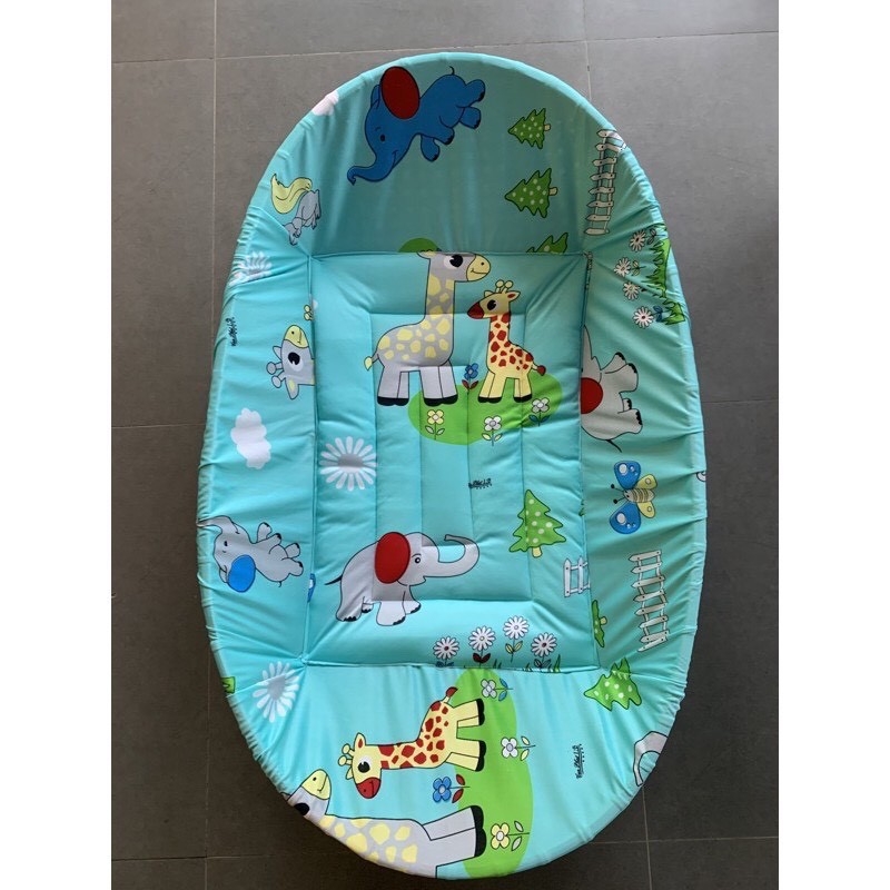 Nệm Bọc Nôi Tre Nằm Võng sz 55x85,60x90, 65x1m cho trẻ từ 0-36 tháng( Tặng Vòng Dâu Tằm)