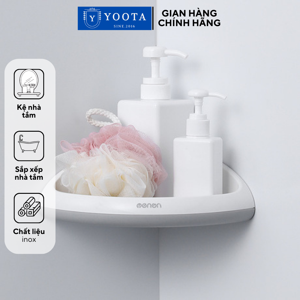 Kệ góc nhà tắm,giá treo dán tường oenon, kệ nhà tắm đựng đồ thông minh
