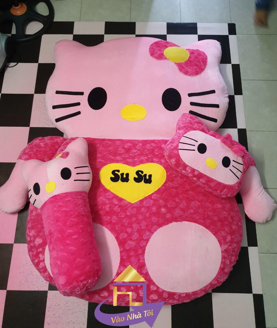 Nệm thú bông cao cấp nhật bản kitty vao nha toi ba0033