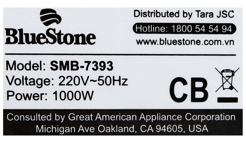 Nấu nhanh - Máy làm sữa đậu nành Bluestone SMB-7393 1.3 lít