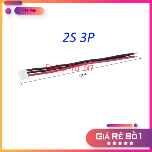 Bộ 4 dây cáp sạc cân bằng pin 2s 3p diy