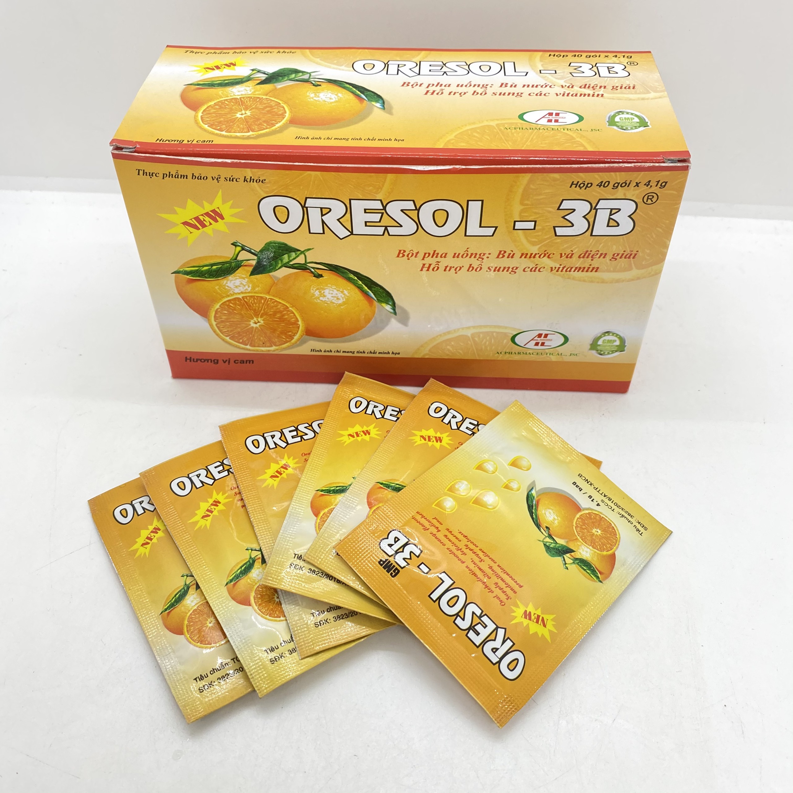 Bù nước điện giải oresol 3b vị cam