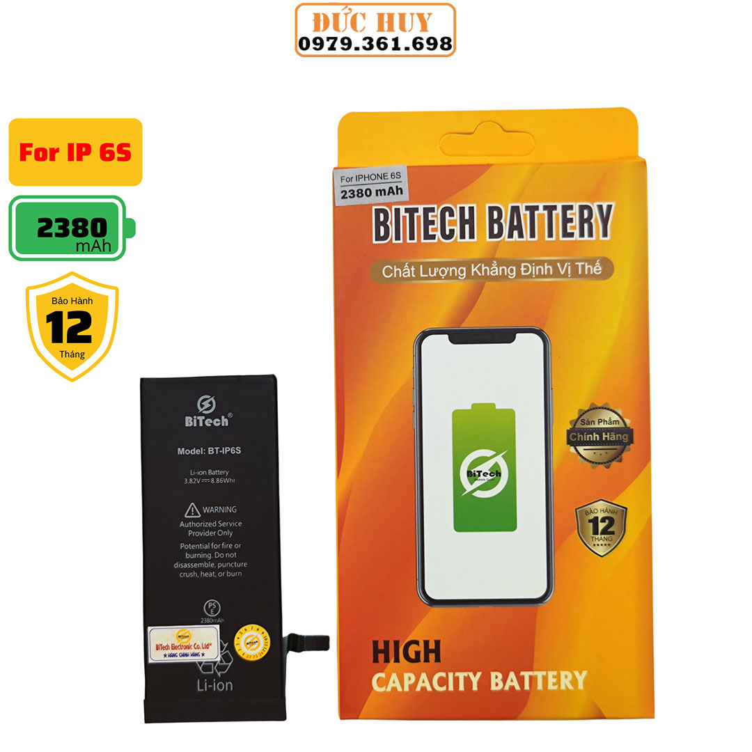 Pin ip6s dung lượng cao bitech bt-ip6s