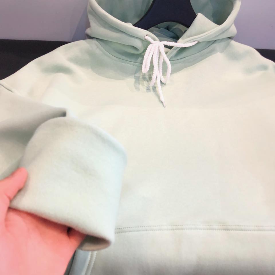 [HCM]áo hoodie xanh bơ trơn unisex - áo khoác nỉ bông hoodie basic green - hoodie chui đầu thời trang nam nữ phong cách