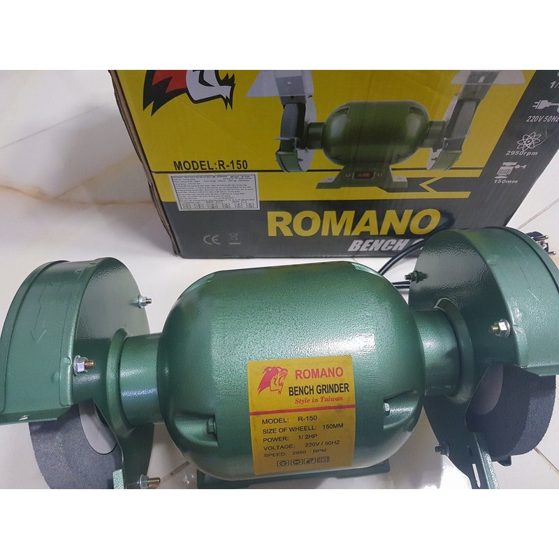 Máy mài 2 đầu 1 2hp bench ginder 380w