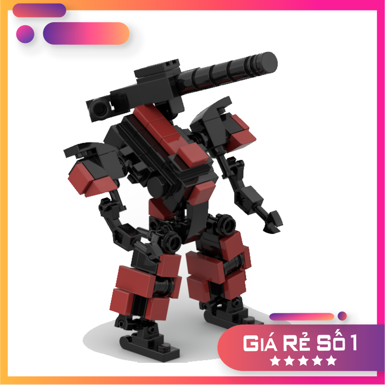 Le go đồ chơi lắp ráp robot moc mech rocket