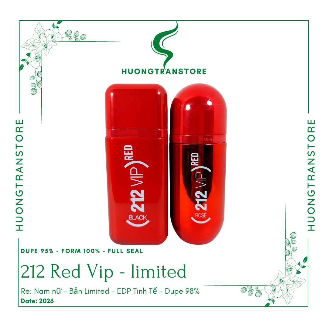 Nước hoa nữ bản 212 vip rose red edp 80ml bản limited