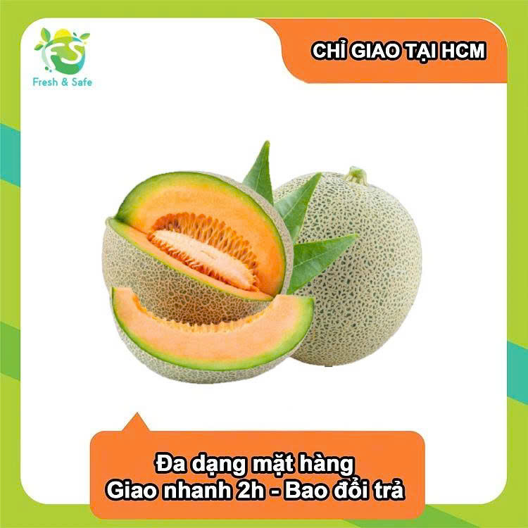 [ Chỉ Giao HCM] Dưa lưới tròn - 6kg (sỉ)