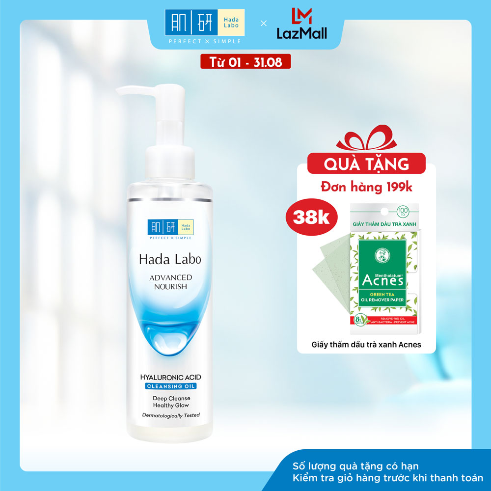 Dầu tẩy trang dưỡng ẩm Hada Labo Advanced Nourish Hyaluronic Acid Cleansing Oil 200ml