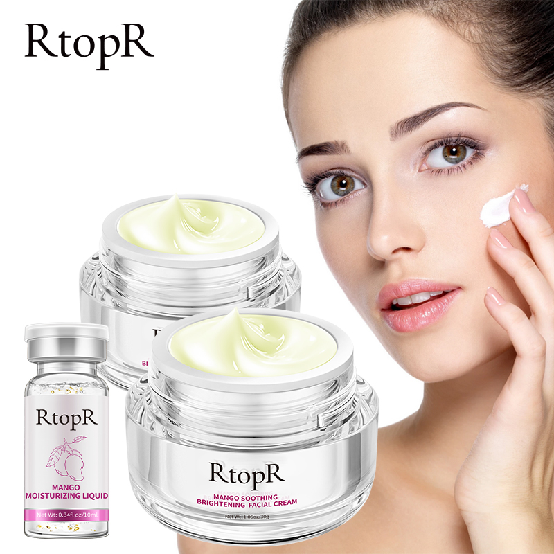 RtopR 【MUA 2 TẶNG 1】Set 2 kem dưỡng da mặt chiết xuất xoài làm trắng dưỡng ẩm se khít lỗ chân lông + tặng serum xoài dưỡng ẩm - INTL