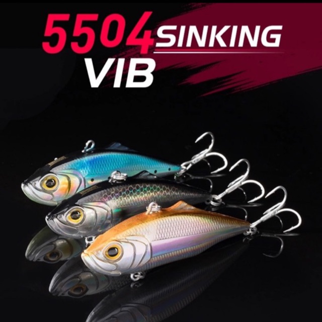 Mồi giả câu cá KINGDOM LURE VIB VR60 chuyên chẽm, lóc, mú mồi chìm 10,9g