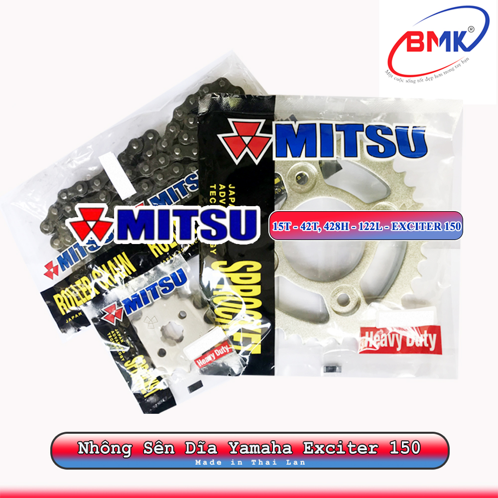 Nhông sên dĩa cho xe máy yamha exciter 150