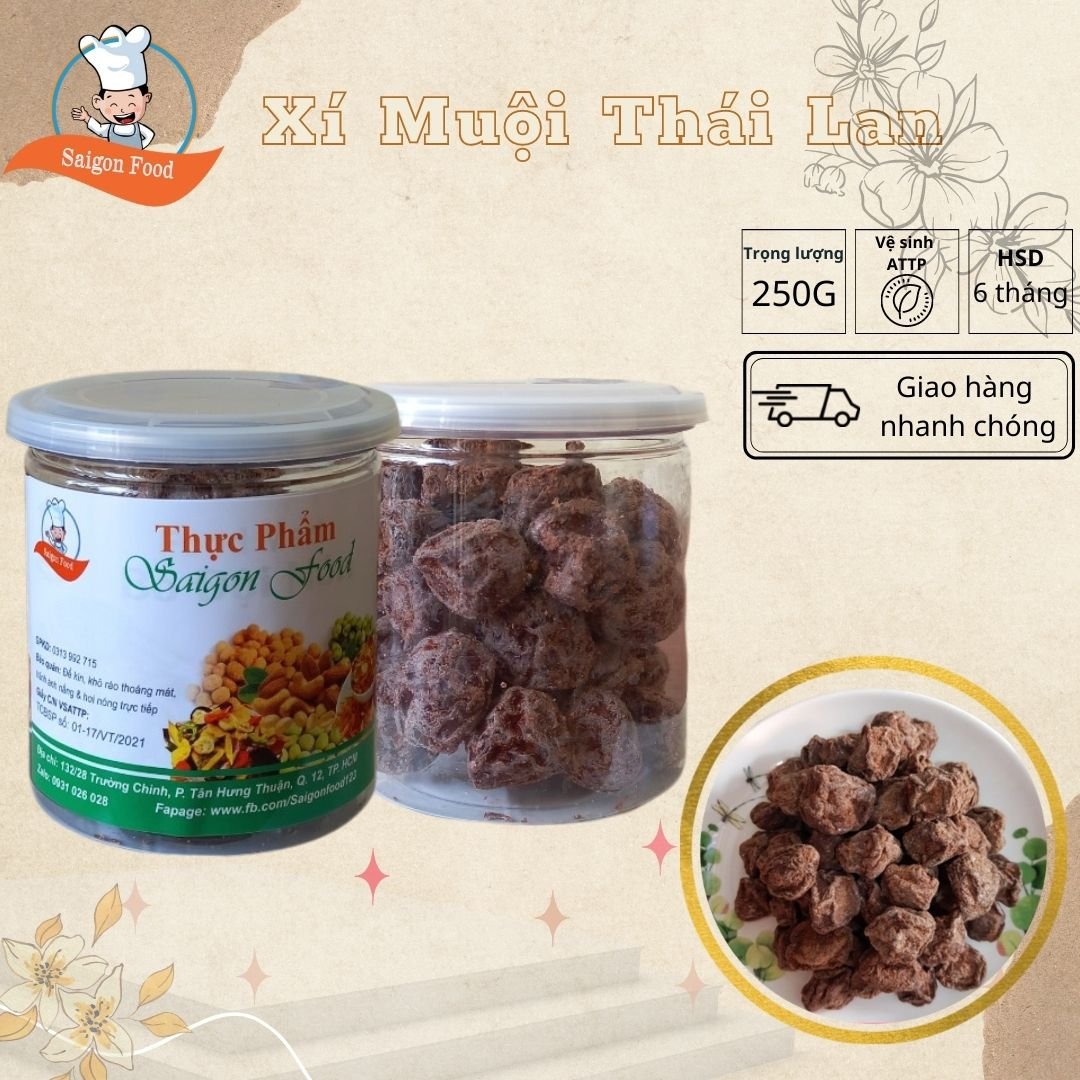 250gr [Lon Pet] Ô Mai Xí Muội Thái Lan Loại 1