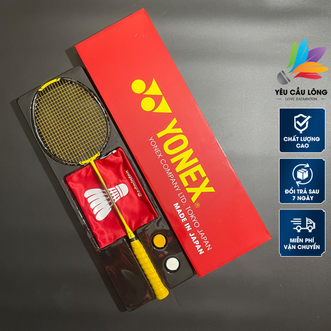 Vợt Cầu Lông Yonex Nanoflare 1000Z Full Hộp Cao Cấp - Dây Trợ Lực, Quấn Cán, Vòng Tay, Túi Đựng (Sẵn 10,5kg - Max 13kg)