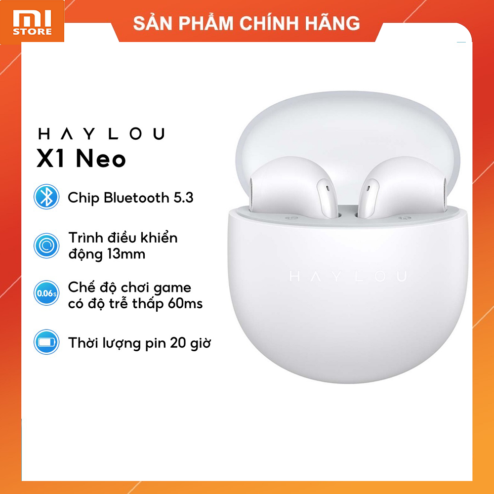Tai nghe bluetooth Haylou X1 Neo True Wireless Pin 20 Giờ