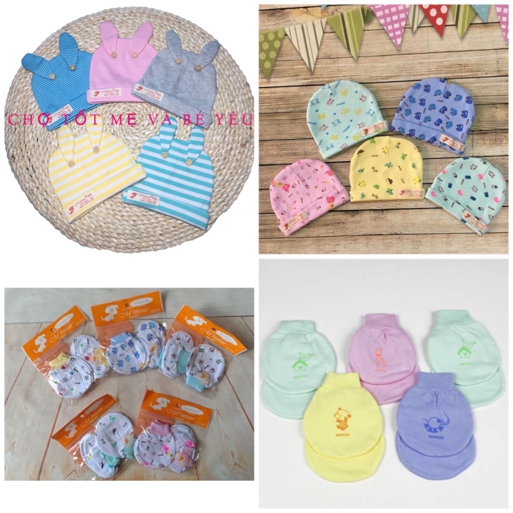 Set nón,bao tay,bao chân Mintuu