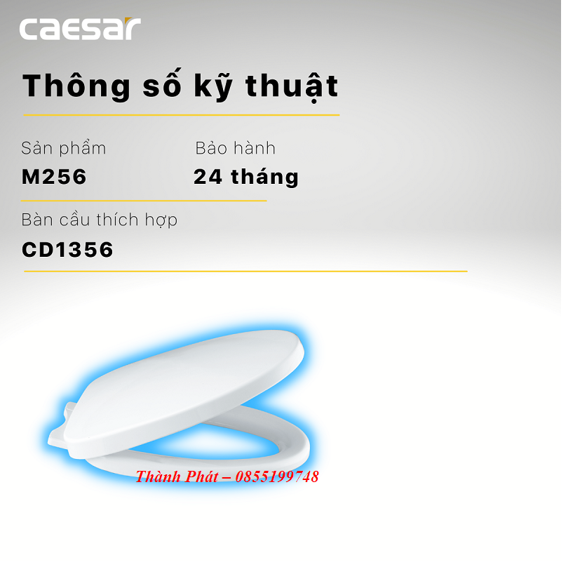 [Genuine] lid toilet soft close Caesar M256, used for toilet bowl Caesar CD1356