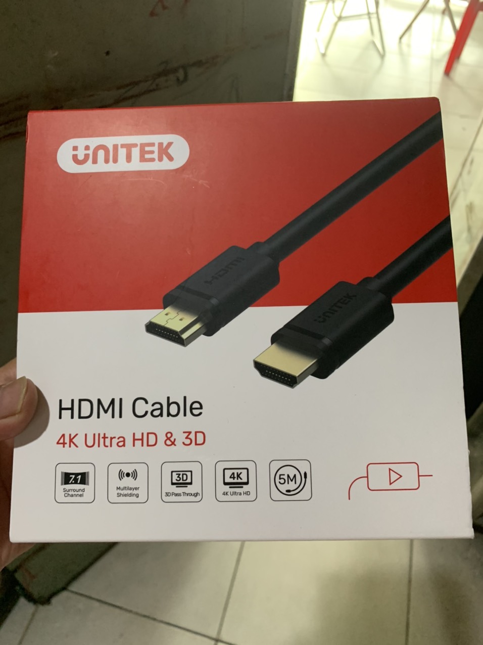Cáp hdmi unitek 5 mét chính hãng | dây hdmi to hdmi unitek 4k | cáp hdmi chuẩn 1.4 xịn giá rẻ