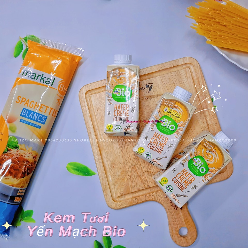 Kem tươi yến mạch hữu cơ DmBio 200ml Đức