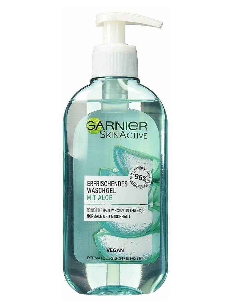 Sữa rửa mặt sáng da GARNIER Waschgel Mit Aloe Chiết xuất lô hội 200ml