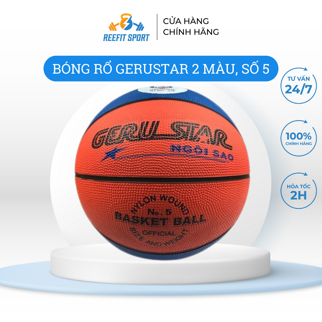 Bóng rổ cao su Gerustar 2 màu