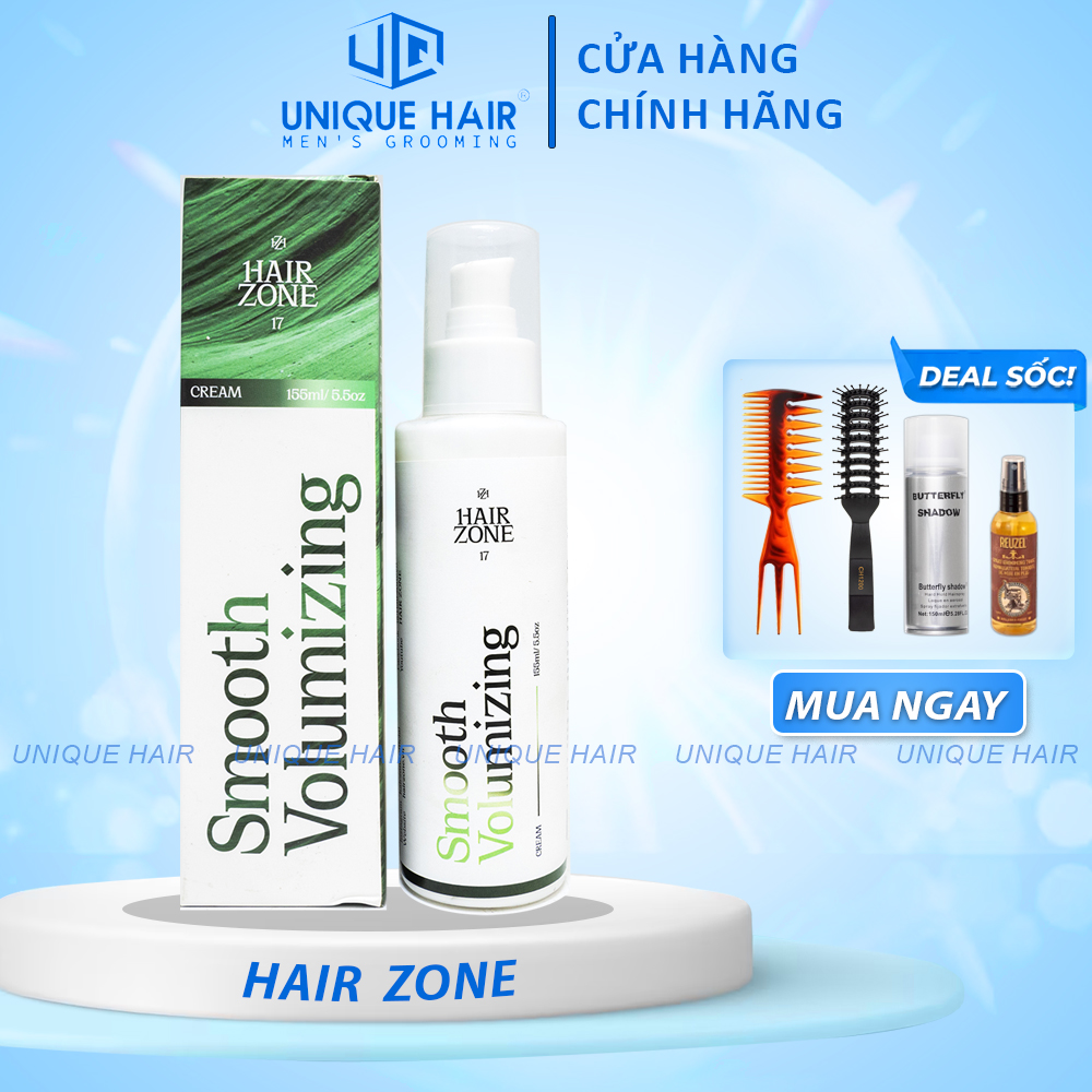 [New 2021] Xịt Dưỡng Tóc Hair Zone cấp ẩm Smooth Volumizing 55ml - new 2024 + Quà Tặng