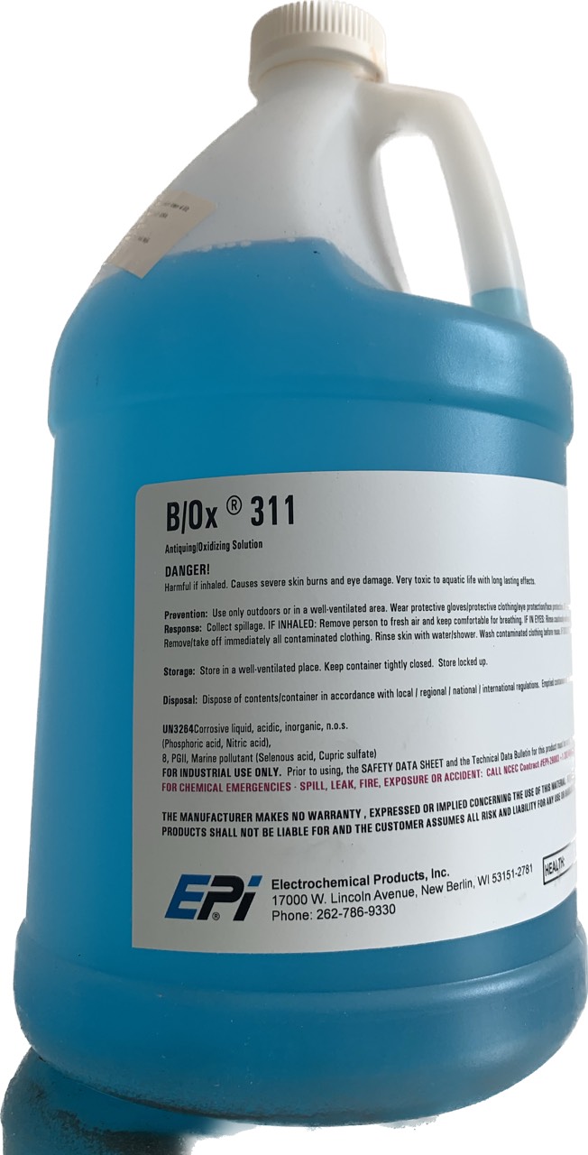 Dung dịch nhuộm đen đồng - b/ox 311 - chai 200ml