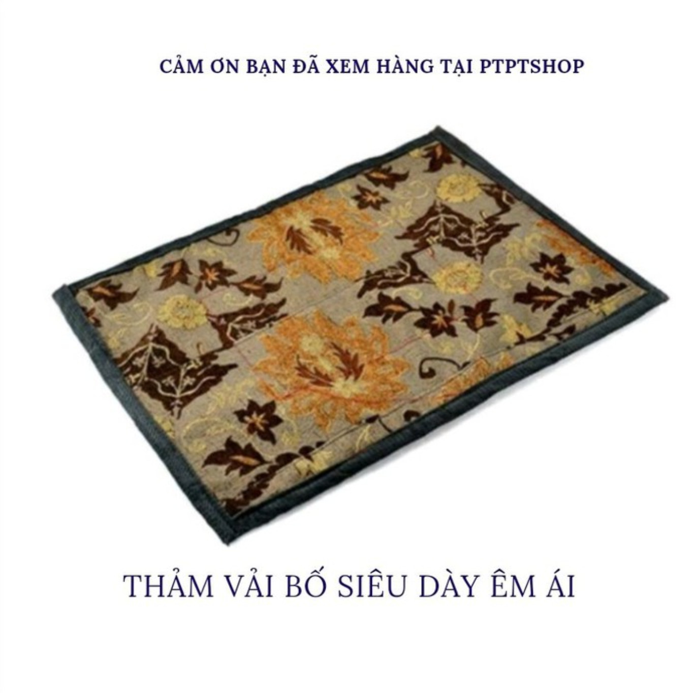 Thảm vải bố thổ cẩm siêu dày êm ái - họa tiết ngẫu nhiên