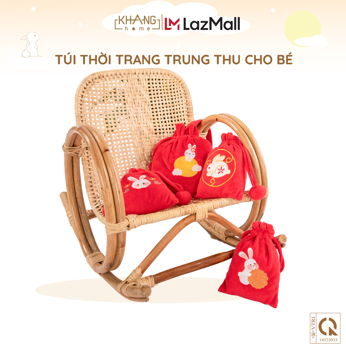 Túi đeo thời trang trung thu cho bé khang home