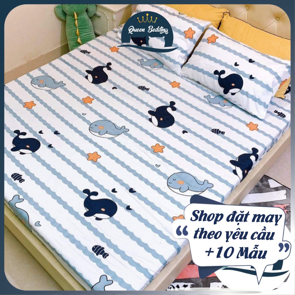 Ga trải giường cotton poly, ga nệm drap giường đủ size đủ màu