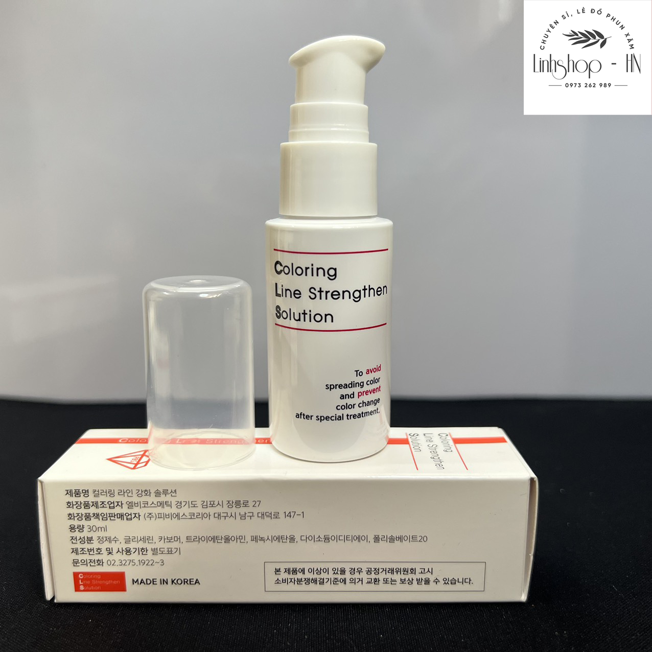 Dung dịch co nét, khóa sợi COLORING chính hãng Hàn Quốc dùng trong phun xăm / linhshop-hn