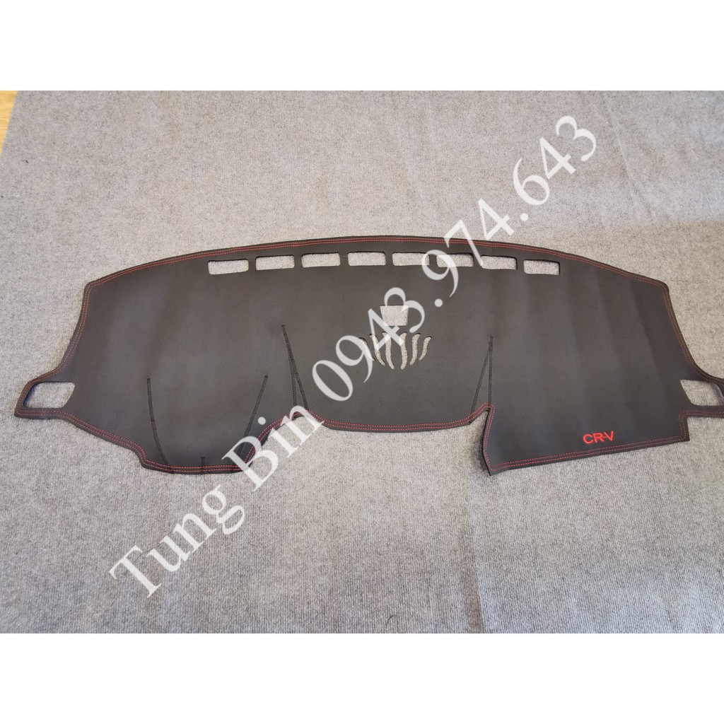 [Bán Buôn] Thảm Taplo Da Vân Carbon Cao Cấp Xe Honda: City, Hrv, Civic, Crv, Brio. - CIVIC 2016 - 2019