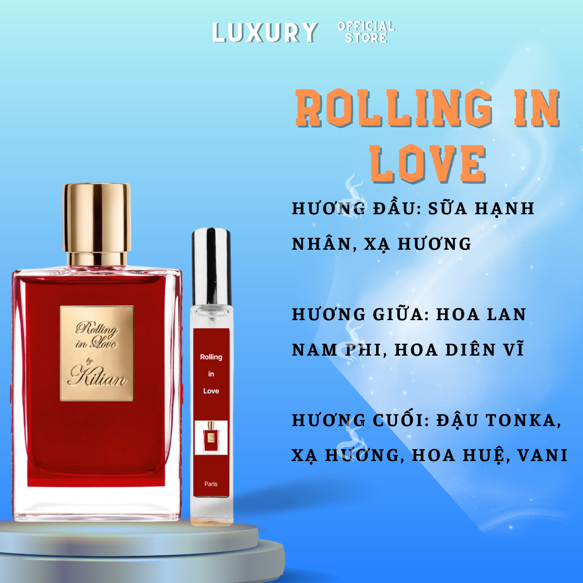 Nước hoa unisex 10ml alina perfume rolling in love quyến rũ , gợi cảm , tinh tế