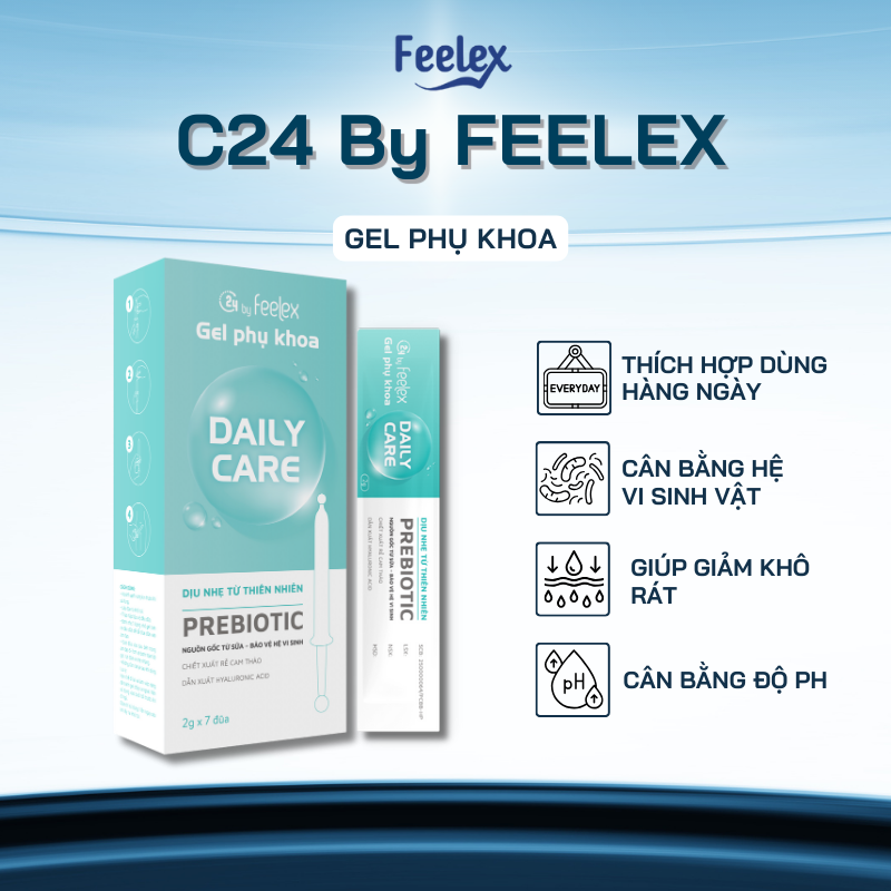  Gel phụ khoa Feelex Care đa năng đũa thần inner làm sạch vùng kín cân bằng PH ngừa nấm 