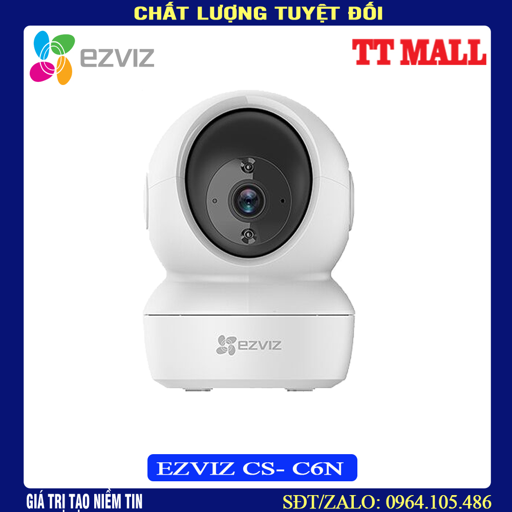 Camera IP Wifi Không Dây Thông Minh EZVIZ CS-C6N-A0-1C2WFR Full HD 1080P, Quay Quét 360, Đàm Thoại 2 Chiều, Phát Hiện Chuyển Động