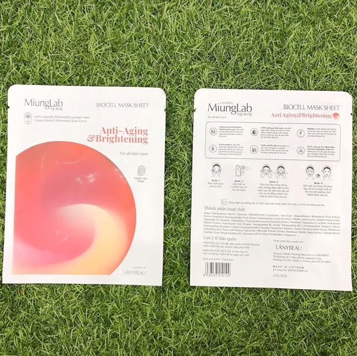 [HCM]1 Miếng Mặt Nạ Miung Lab Cam - Phiên Bản Mới Nhất