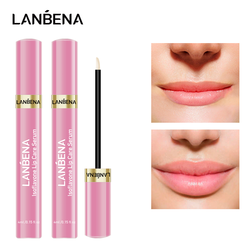 LANBENA Serum dưỡng môi làm sáng hồng môi dưỡng ẩm tăng độ đàn hồi giảm nếp nhăn - INTL
