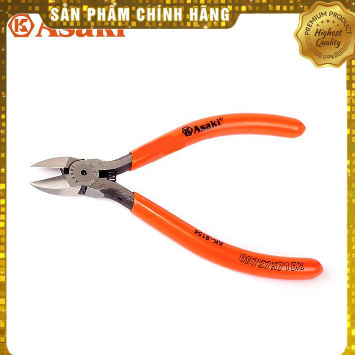Kìm cắt mini asaki ak-8154 5inch/125mm
