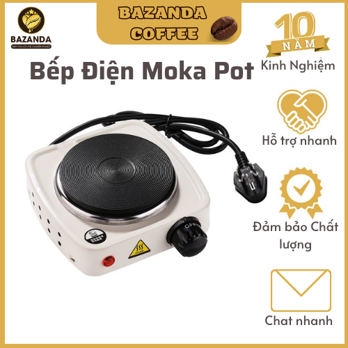 Bếp điện mini 500W dùng ấm pha cà phê Moka pot, pha trà, nấu ăn