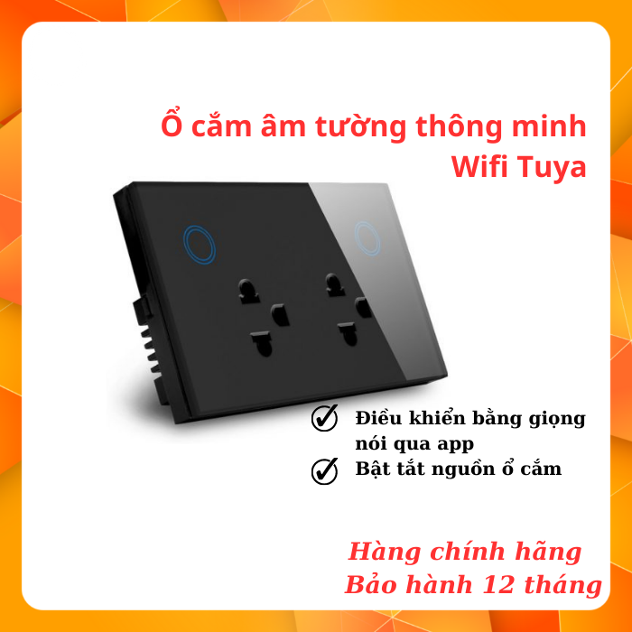 Ổ cắm âm tường thông minh Wifi Tuya