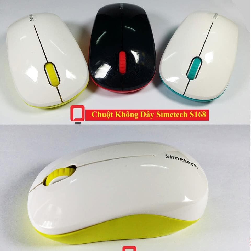 Chuột không dây simetech s168 nhiều màu