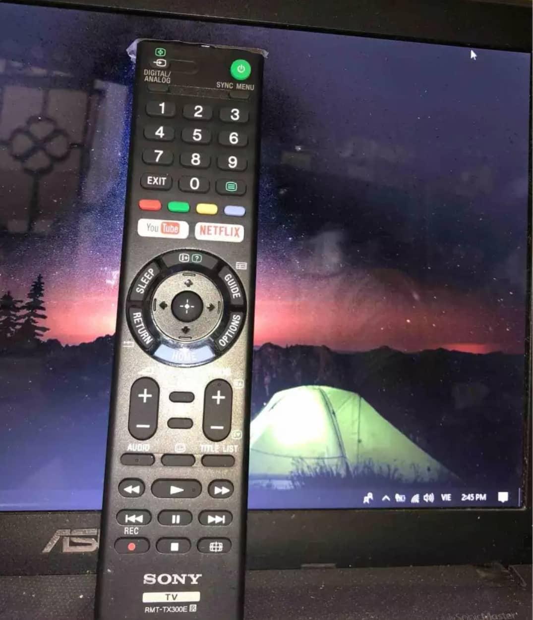 Điều khiển tivi sony smat theo máy tx300p